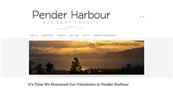 Desktop Screenshot of penderharbouradvisorycouncil.com
