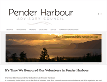 Tablet Screenshot of penderharbouradvisorycouncil.com